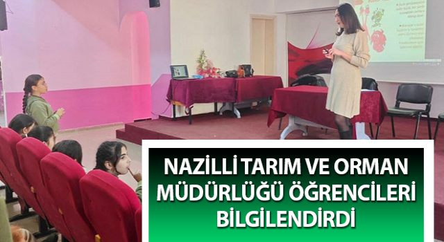 Nazilli’de ilkokul öğrencileri bilgilendirdi