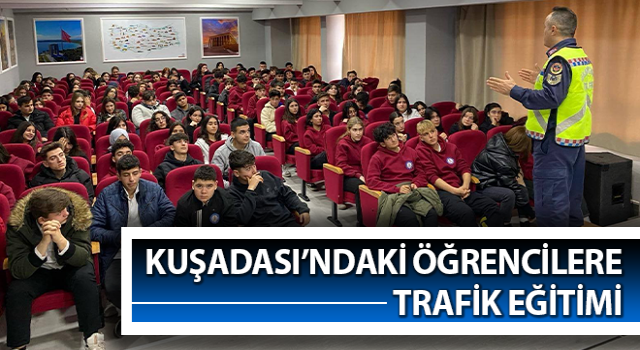 Öğrencilere trafik eğitimi verildi