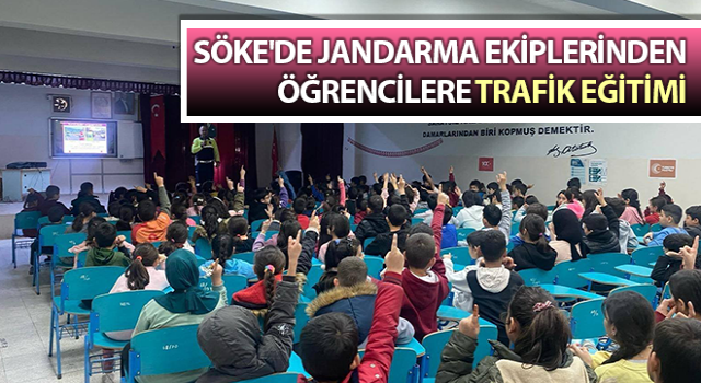 Sökeli öğrenciler trafik konusunda bilgilendirildi