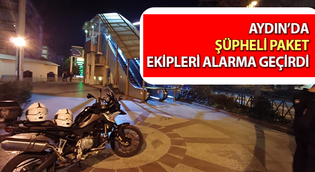 Üst geçitteki şüpheli paket ekipleri alarma geçirdi