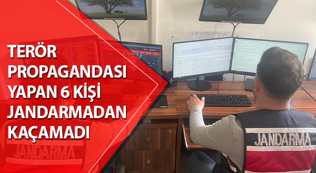 Aydın'da terör propagandası yapan 6 kişi yakalandı