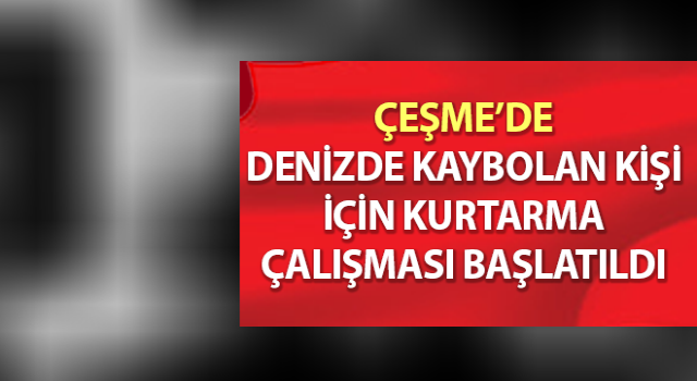 İzmir'de tüplü dalış yapan kişi kayboldu