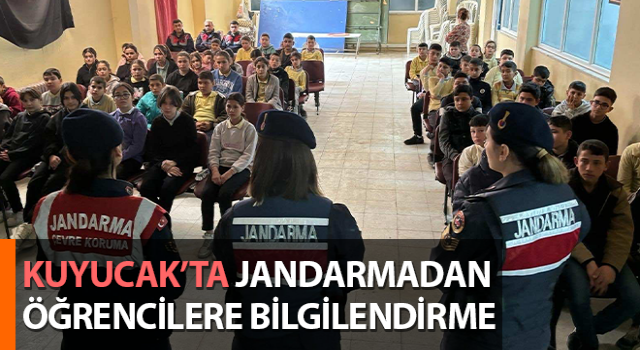 Jandarma ekiplerinden öğrencilere bilgilendirme