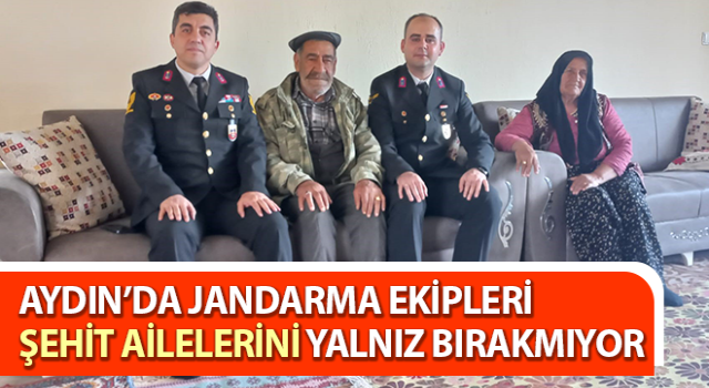 Jandarma şehit ailelerini yalnız bırakmıyor