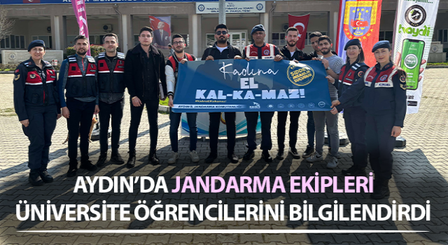 Jandarma üniversite öğrencilerini bilgilendirdi