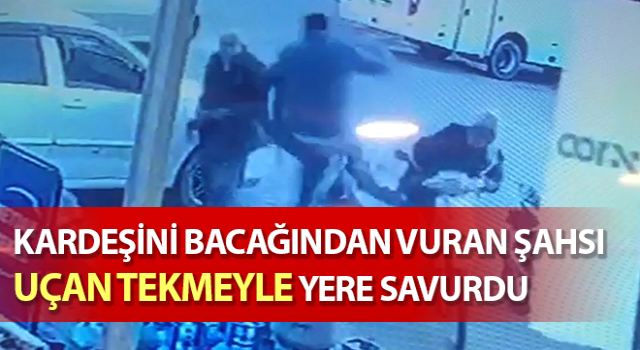 Muğla'da kardeşini vuran şüpheliye uçan tekme