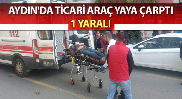 Ticari aracın çarptığı yaya yaralandı