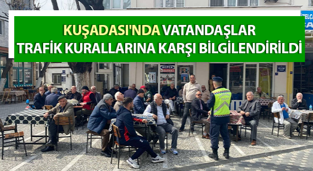 Vatandaşlar trafik kurallarına karşı bilgilendirildi