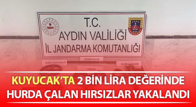 Aydın’da hurda hırsızları yakalandı