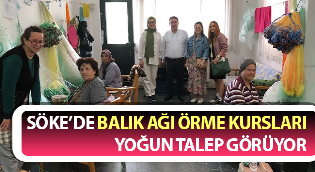 Balık ağı örme kursları yoğun talep görüyor