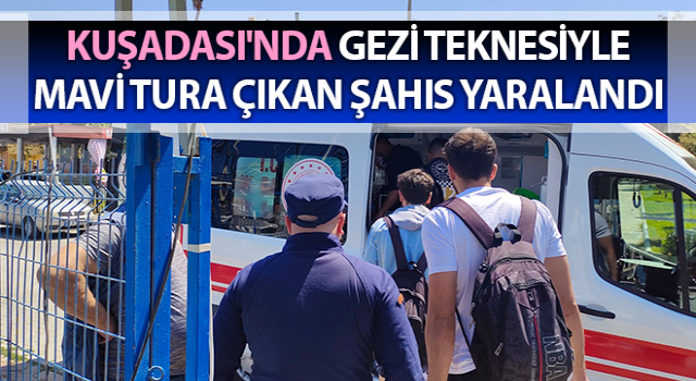 Gezi teknesinde yaralanınca tahliyesi yapıldı