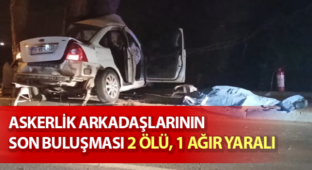 İzmir'de trafik kazası: 2 ölü, 1 ağır yaralı