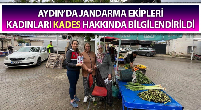 Jandarma kadınları KADES hakkında bilgilendirildi