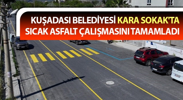 Karaova Mahallesi'nde yol çalışması tamamlandı