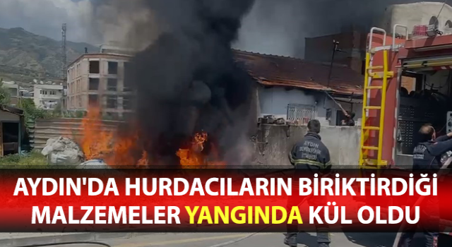 Yangın eve sıçramadan söndürüldü