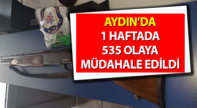 Aydın’da 535 olaya müdahale edildi