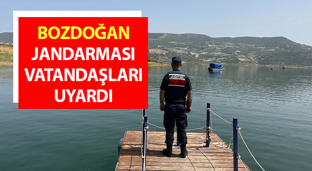 Bozdoğan jandarması vatandaşları uyardı