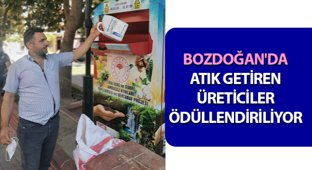 Bozdoğan'da atık getiren üreticiler ödüllendiriliyor