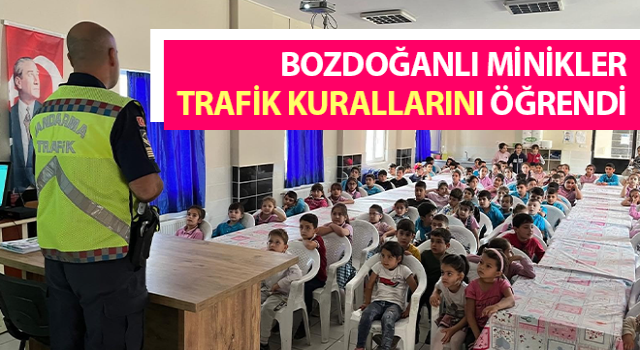 Bozdoğanlı minikler trafik kurallarını öğrendi