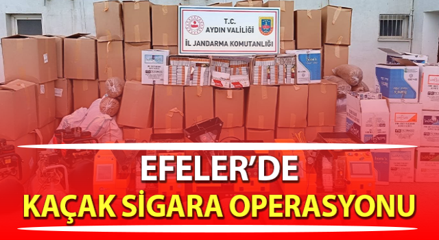 Efeler’de kaçak sigara operasyonu