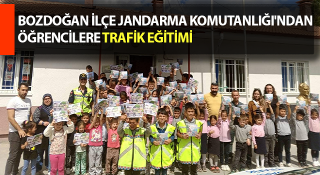 Jandarma Komutanlığı'ndan öğrencilere trafik eğitimi