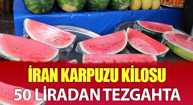 Karpuz, Aydın’daki pazar tezgahlarında yerini aldı