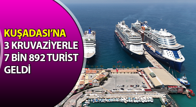 Kuşadası’na 7 bin 892 turist geldi