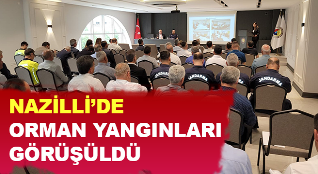 Nazilli’de orman yangınları görüşüldü