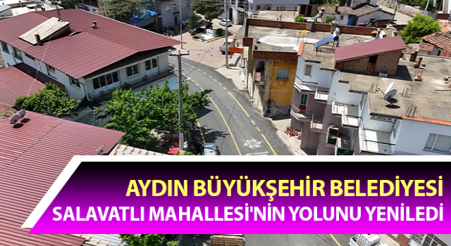 Salavatlı Mahallesi'nin yolu yenilendi