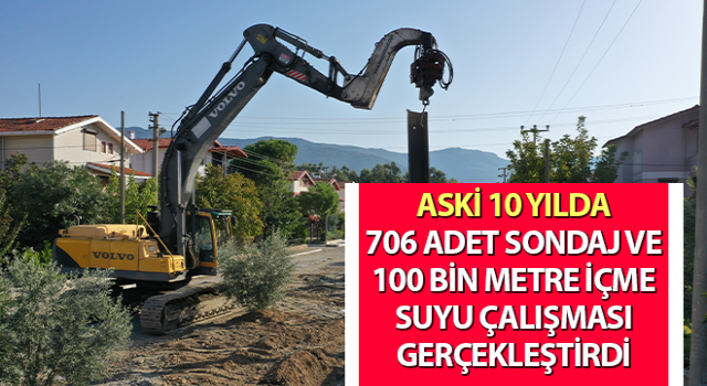 Aydın’da 100 bin metrelik içme suyu sondaj çalışması tamamladı