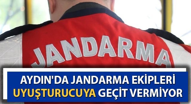 Aydın'da jandarma ekipleri uyuşturucuya geçit vermiyor