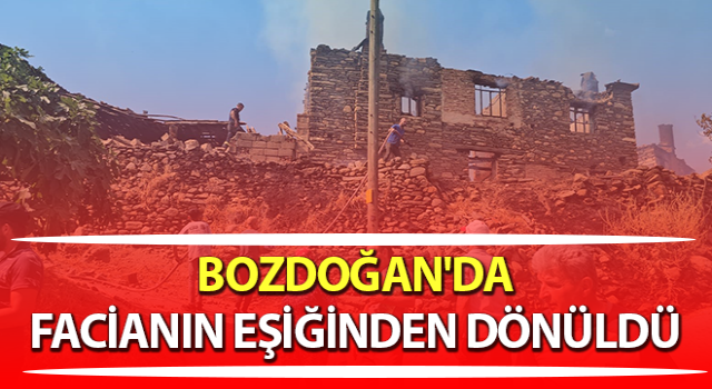 Bozdoğan’da 10 ev yanarak küle döndü