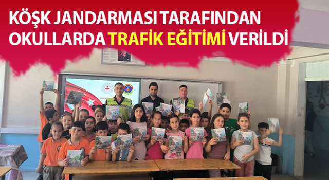 Jandarma ekipleri okullarda trafik eğitimi verdi