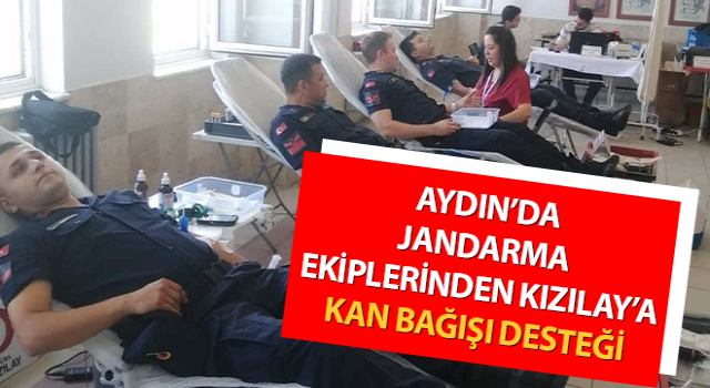 Jandarmadan Kızılay’a kan bağışı desteği