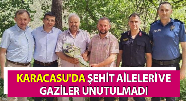 Karacasu'da şehit aileleri ve gaziler unutulmadı