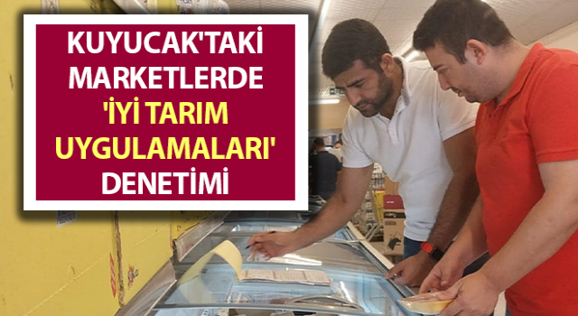 Kuyucak'taki marketlerde 'iyi tarım uygulamaları' denetimi