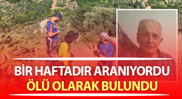 Nazilli’de kayıp yaşlı adam ölü olarak bulundu