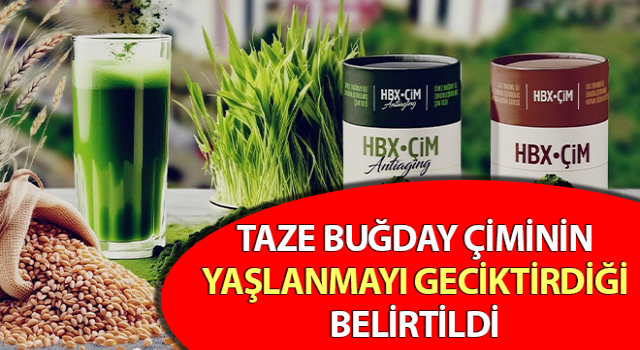 Taze buğday çiminin yaşlanmayı geciktirdiği belirtildi