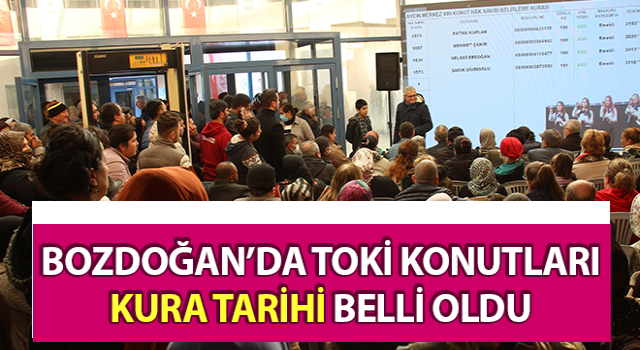 TOKİ konutları kura tarihi belli oldu