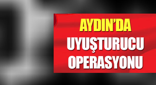 Aydın’da uyuşturucu operasyonu