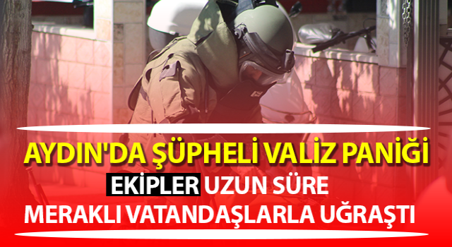 Balkondaki kadına polisten ‘şüpheli valiz' uyarısı