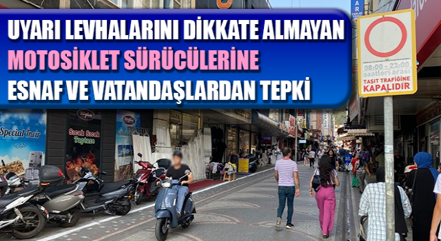 Efeler’de motosiklet sürücülerine esnaf ve vatandaşlardan tepki!