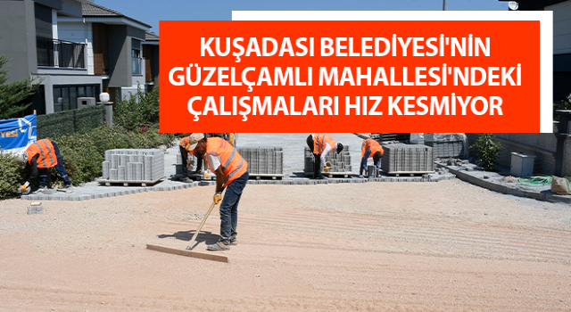 Güzelçamlı Mahallesi'ndeki çalışmaları hız kesmiyor