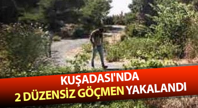 Kuşadası'nda 2 düzensiz göçmen yakalandı