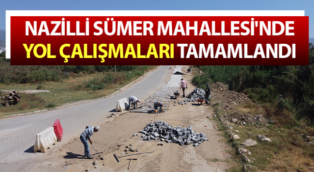 Sümer Mahallesi'nde yol çalışmaları tamamlandı