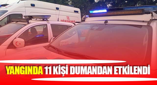 Aydın’da dumandan 11 kişi etkilendi