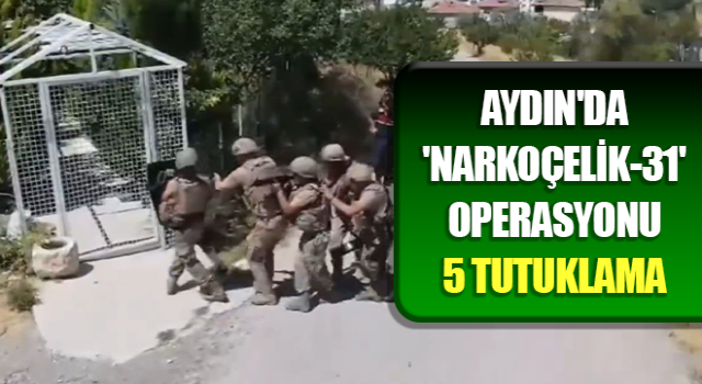 Aydın'da 'NARKOÇELİK-31' operasyonu