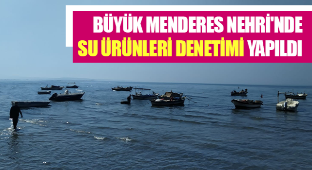 Büyük Menderes Nehri'nde su ürünleri denetimi yapıldı