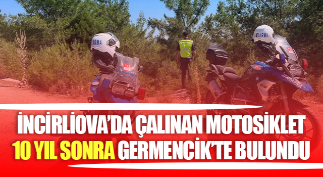 Çalınan motosiklet 10 yıl sonra bulundu