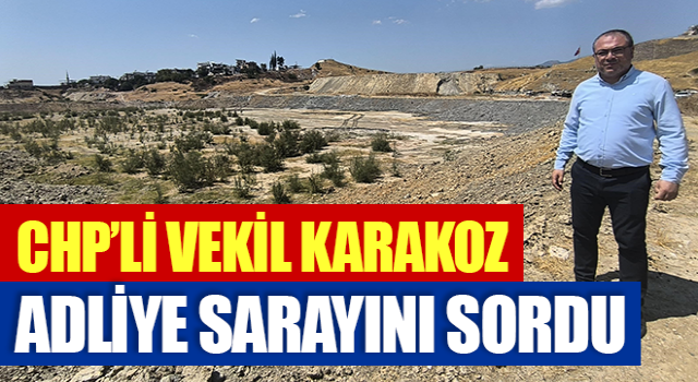 CHP’li Vekil Karakoz, adliye sarayını sordu